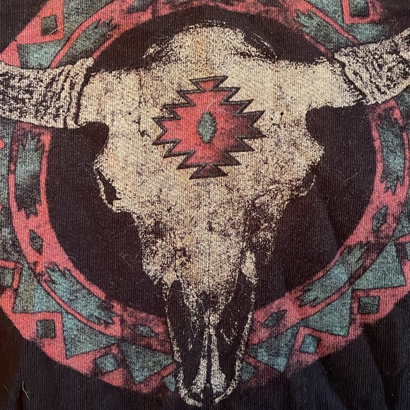 Ralph Lauren Skull Fringe Poncho - Picture 3 of 5